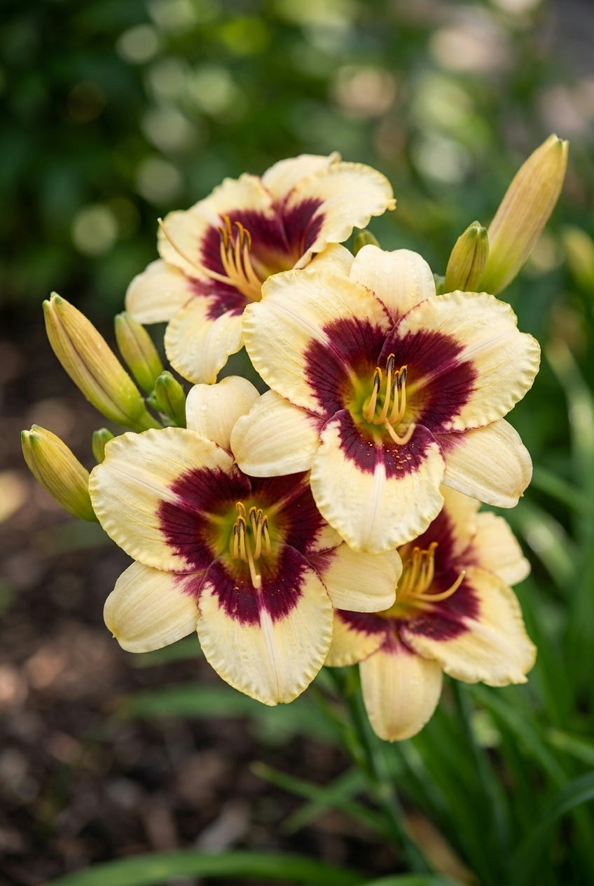 Hemerocallis 'Piano Man' bloem