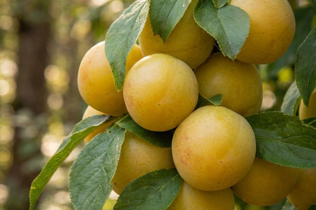 Prunus domestica 'Ontario' vrucht